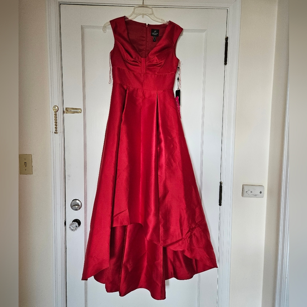 NWT Adrianna Papell High Low Mikado Dress 2